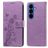 Mobigear Flowers Housse Samsung Galaxy S26 Plus Etui Porte-Monnaie - Violet