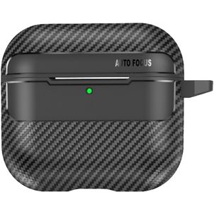Mobigear Carbon Fiber Coque Apple AirPods 4 Thin Coque Rigide - Noir