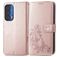Mobigear Clover Motorola Edge (2021) Étui Portefeuille - Rose doré