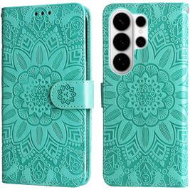 Mobigear Sunflower Housse Samsung Galaxy S26 Ultra Etui Porte-Monnaie - Vert