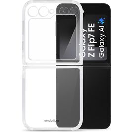 Mobilize Gelly Case Coque Transparente Samsung Galaxy Z Flip 7 FE Coque arrière en TPU Souple - Transparent