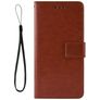 Mobigear Wallet Housse Motorola One Vision Etui Porte-Monnaie - Marron