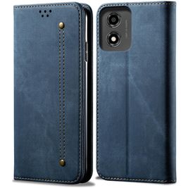 Mobigear Ranch Housse Motorola Moto E14 Etui Porte-Monnaie - Bleu