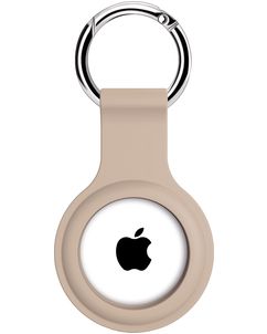 Xccess Keychain Coque Apple AirTag Porte-clés en Silicone Souple - Sand