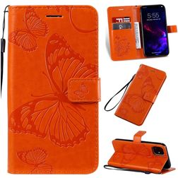 Mobigear Butterfly Housse iPhone 11 Etui Porte-Monnaie - Orange