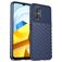 Mobigear Groove Coque POCO M5 Coque arrière en TPU Souple - Bleu