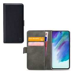 Mobilize Classic Gelly Wallet Housse Samsung Galaxy S21 FE Etui Porte-Monnaie - Noir