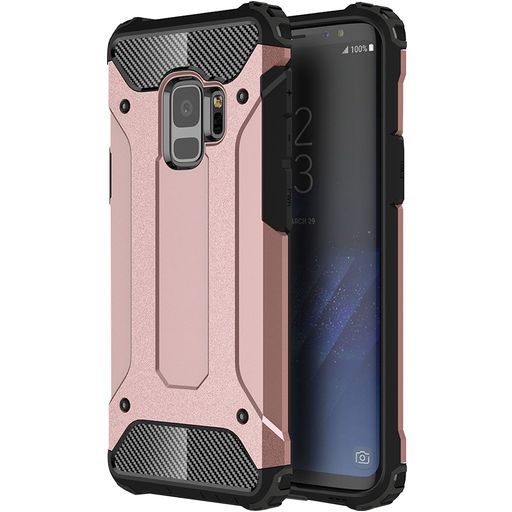 Mobigear Outdoor Coque Samsung Galaxy S9 Coque arrière Rigide Anti-Chocs - Rose doré