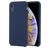 Mobigear Rubber Touch Coque iPhone XR Coque arrière en Silicone - Bleu Marin