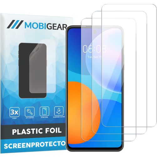 Mobigear Huawei P Smart (2021) Protection d'écran Film - Compatible coque (Lot de 3)