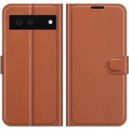 Mobigear Classic Housse Google Pixel 6 Etui Porte-Monnaie - Marron