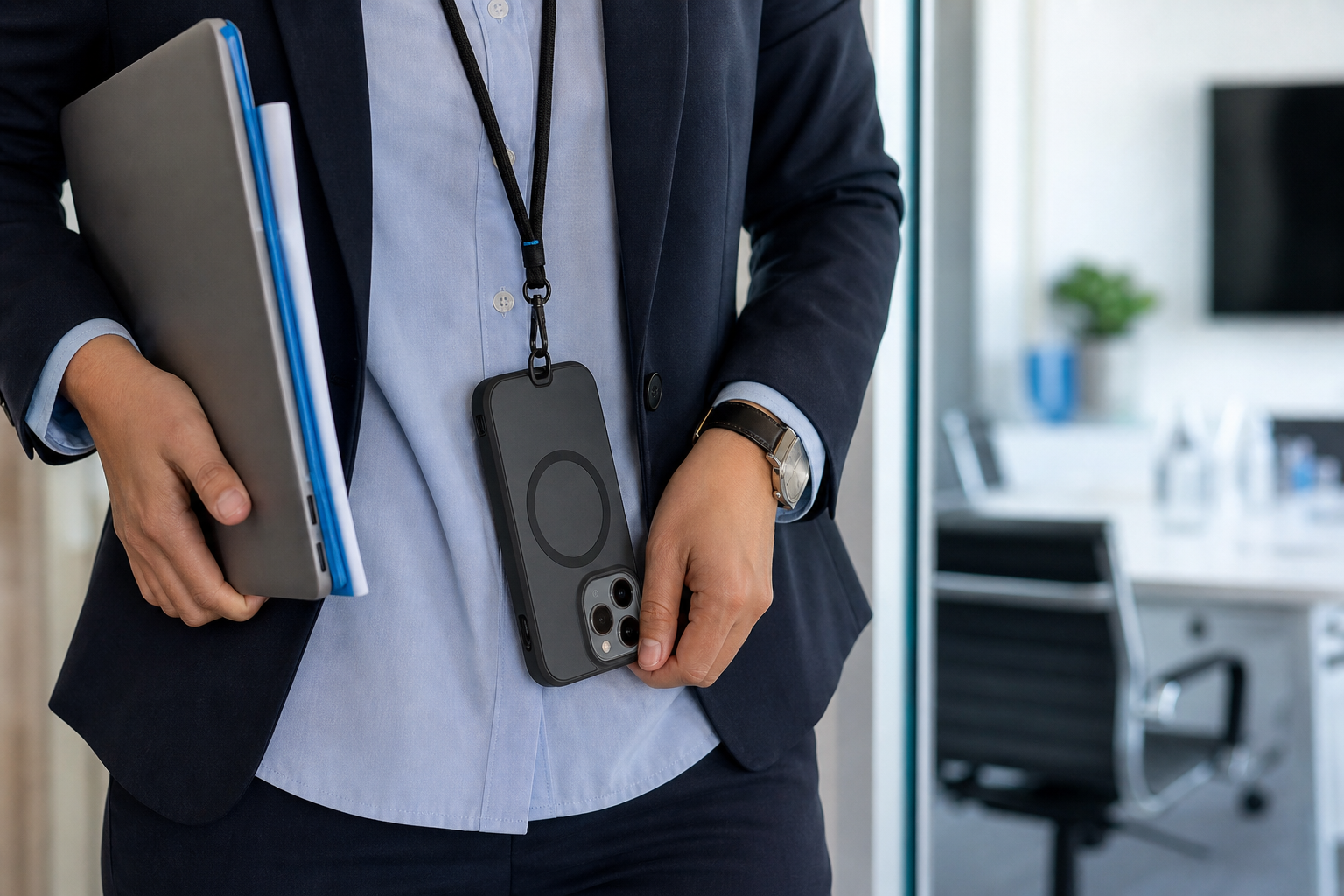 Mobile et protégé pendant les réunions de bureau