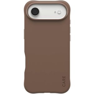 CARE by PanzerGlass Fashionable Coque iPhone Air MagSafe Coque arrière en Silicone - Espresso