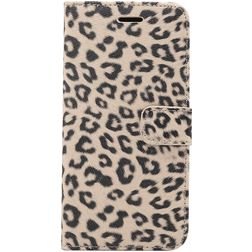 Mobigear Leopard Housse iPhone XR Etui Porte-Monnaie - Marron