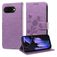 Mobigear Flowers Housse Google Pixel 9a Etui Porte-Monnaie - Violet