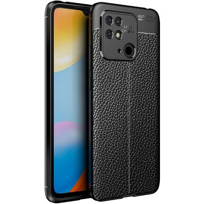 Mobigear Luxury Coque Xiaomi Redmi 10C Coque arrière en TPU Souple - Noir