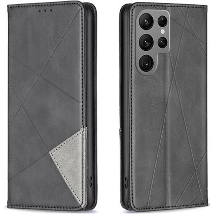 Mobigear Rhombus Slim Housse Samsung Galaxy S23 Ultra Etui - Noir