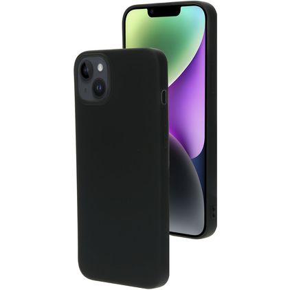 Mobiparts Coque iPhone 14 Plus Coque arrière en Silicone - Noir