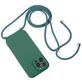 Mobigear Lanyard iPhone 15 Pro Max Coque avec cordon en Silicone - Vert