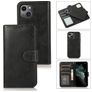 Mobigear Wallet Housse iPhone 15 Plus Etui avec Coque Détachable Porte-Monnaie - Noir