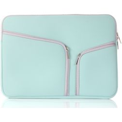 Mobigear Double Zipper Pochette Ordinateur portable en Neoprène (max 23 cm x 32 cm) Housse ordinateur - Vert