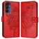 Mobigear Butterfly Housse Samsung Galaxy A16 Etui Porte-Monnaie - Rouge