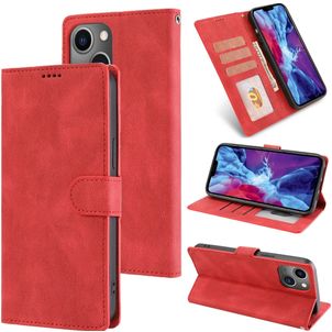 Mobigear Wallet Housse iPhone 14 Plus Etui Porte-Monnaie - Rouge