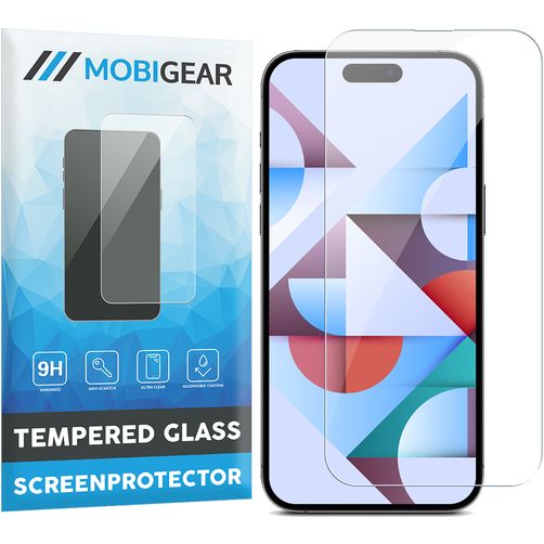 Mobigear iPhone 15 Plus Verre trempé Protection d'écran - Compatible Coque