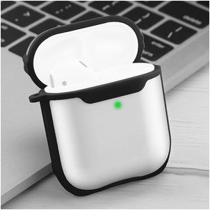 Mobigear Shockproof Coque Apple AirPods 2 Coque en en TPU Souple - Noir