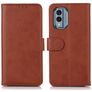 Mobigear Wallet Housse Nokia X30 Etui Porte-Monnaie - Marron