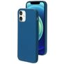 Mobiparts Coque iPhone 12 Coque arrière en Silicone - Blueberry Blue