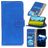 Mobigear Croco Samsung Galaxy A52 Étui Portefeuille - Bleu