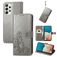 Mobigear Clover Housse Samsung Galaxy A73 Etui Porte-Monnaie - Gris