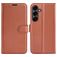 Mobigear Classic Housse Samsung Galaxy S25 FE Etui Porte-Monnaie - Marron