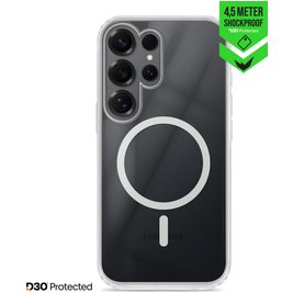 Striker X-Core Xtreme Impact Coque Transparente Samsung Galaxy S25 Ultra MagSafe Coque arrière Rigide Anti-Chocs - Transparent