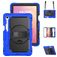 Mobigear SureGrip XGuard Coque Samsung Galaxy Tab S11 Coque arrière en Plastique rigide,Silicone + Porte-crayon + Bandoulière + Support Amovible - Dark Blue