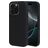 Mobiparts Coque iPhone 16 Pro Coque arrière en Silicone - Noir