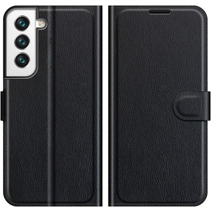 Mobigear Classic Housse Samsung Galaxy S22 Etui Porte-Monnaie - Noir