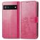 Mobigear Clover Google Pixel 6a Étui Portefeuille - Magenta