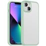 Mobigear Crystal Coque iPhone 14 Plus Coque arrière Rigide Anti-Chocs - Transparent / Vert