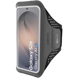 Mobiparts Comfort Fit Brassard Téléphone Samsung Galaxy S26 Brassard Coque de Sport en Neoprène - Noir