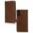 Mobilize Wallet iPhone 17 Cuir véritable Étui Portefeuille - Marron