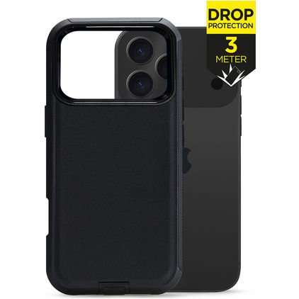 Mobilize Defender iPhone 17 Pro Plastique rigide Coque arrière Antichoc - Noir