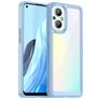 Mobigear Crystal Coque OPPO Reno 7 Lite Coque arrière Rigide - Transparent / Bleu