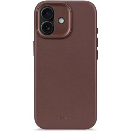 Decoded iPhone 17 Cuir véritable Coque arrière Antichoc - Chocolate Brown