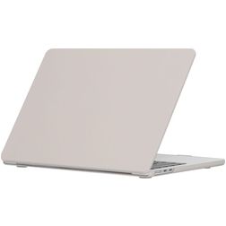 Mobigear Cream Matte MacBook Air 13 pouces (2022-2026) Coque rigide pour MacBook - Gris - Modèle A2681 / A3113 / A3240 / A3449