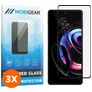 Mobigear Premium Motorola Edge 20 Pro Verre trempé Protection d'écran - Compatible Coque - Noir (Lot de 3)
