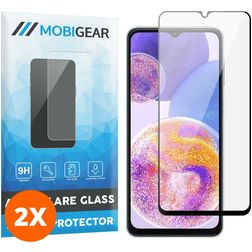 Mobigear Premium Samsung Galaxy A24 Verre trempé Protection d'écran - Compatible Coque - Noir (Lot de 2)