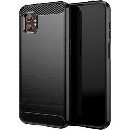 Mobigear Brushed Slim Coque Samsung Galaxy Xcover 7 Pro Coque arrière en TPU Souple - Noir
