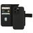 Mobiparts Housse iPhone 14 Pro MagSafe Etui avec Coque Détachable en Cuir Véritable Porte-Monnaie - Noir